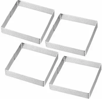 Westmark Tartelette-Rahmen quadratisch 10x10cm, 4 Stück (341222E3)