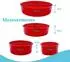 Intirilife Kuchenbackformen 4er-Set, rund, Silikon, rot (IL-100685)