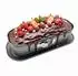 Relaxdays Kastenform antihaft, auslaufsicher, 8x30x12cm, grau