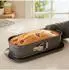 Relaxdays Kastenform antihaft, auslaufsicher, 8x30x12cm, grau