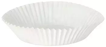 Papstar Backförmchen rund Ø 6,5cm · 2cm, weiß (89186)