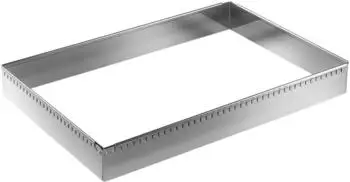 De Buyer Patisserie-Rahmen Edelstahl einstellbar 56-84cm rechteckig (3013.43)