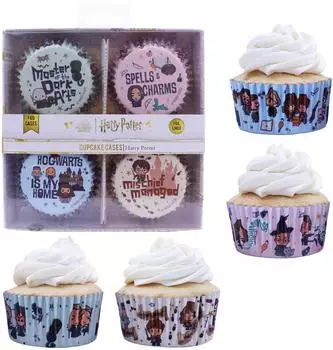 Pme Arts & Craft Harry Potter Cupcake-Förmchen folienbeschichtet, Charms, 60er-Set (HPC201)