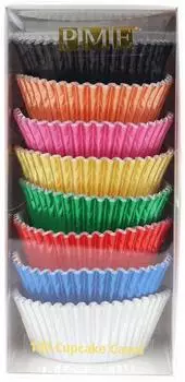 Pme Arts & Craft Cupcake-Förmchen Metallfolie, 8 Farben, 100 Stück (BC950)