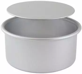 Pme Arts & Craft Kuchenform mit losem Boden 6" x 3", silber (LBR063)