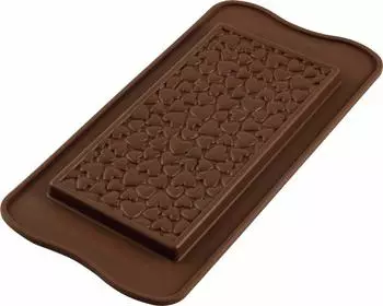 Silikomart Love Choco Bar Silikon-Schokoladenform 155x76mm, 85ml (SCG38)