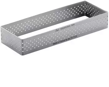 De Buyer Tortenring, perforiert, rechteckig, 25,4x8,1x2cm (3099.32)