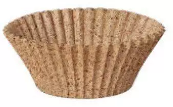 Papstar Backförmchen rund, Kakaoschalen, natur, Ø3cm, 100 Stück (88693)