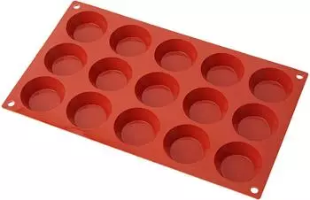 Silikomart SF014 Silikon-Backform Tartelletta, 15 Mulden (20.014.00.0065)