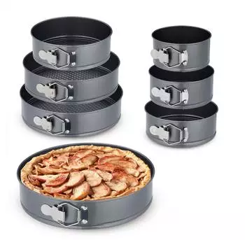 Relaxdays Springform-Set Antihaft, 7-teilig