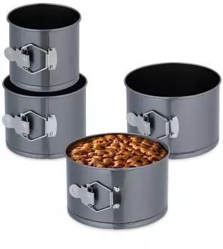 Relaxdays Springform-Set antihaft, 4-teilig