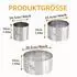 LuxusKollektion Tortenring-Set 3-tlg. Edelstahl Ø 10/15/20cm, H 10cm