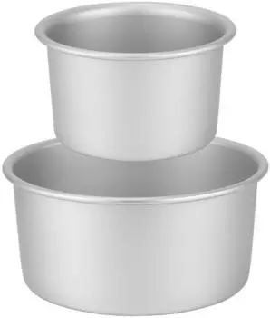 LuxusKollektion Springform rund extra hoch, 2-teilig, Ø15/20cm, eloxiertes Aluminium, 10cm Höhe