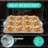 Gerster Silikon-Muffinformen-Set 12 Tassen mit Metallrahmen, hellgrau, 2er-Pack