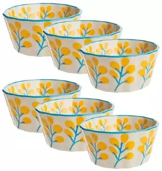 TRANQUILLO Muffinform "Floral" Steinzeug 8cm