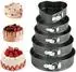 LuxusKollektion Springform-Set Stahl antihaft, schwarz, 20-28cm, 5-tlg.