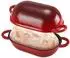 LuxusKollektion Gusseisen-Brotbackform mit Deckel, emailliert, 2,75L, rot (23cm)