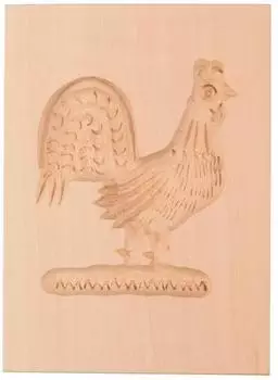 Städter Springerle-Model Hahn, Holz, 6x8cm (847064)