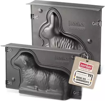 Zenker Osterbackformen-Set Hase & Lamm, antihaftbeschichtet, 900 & 600ml (IAN 56416)