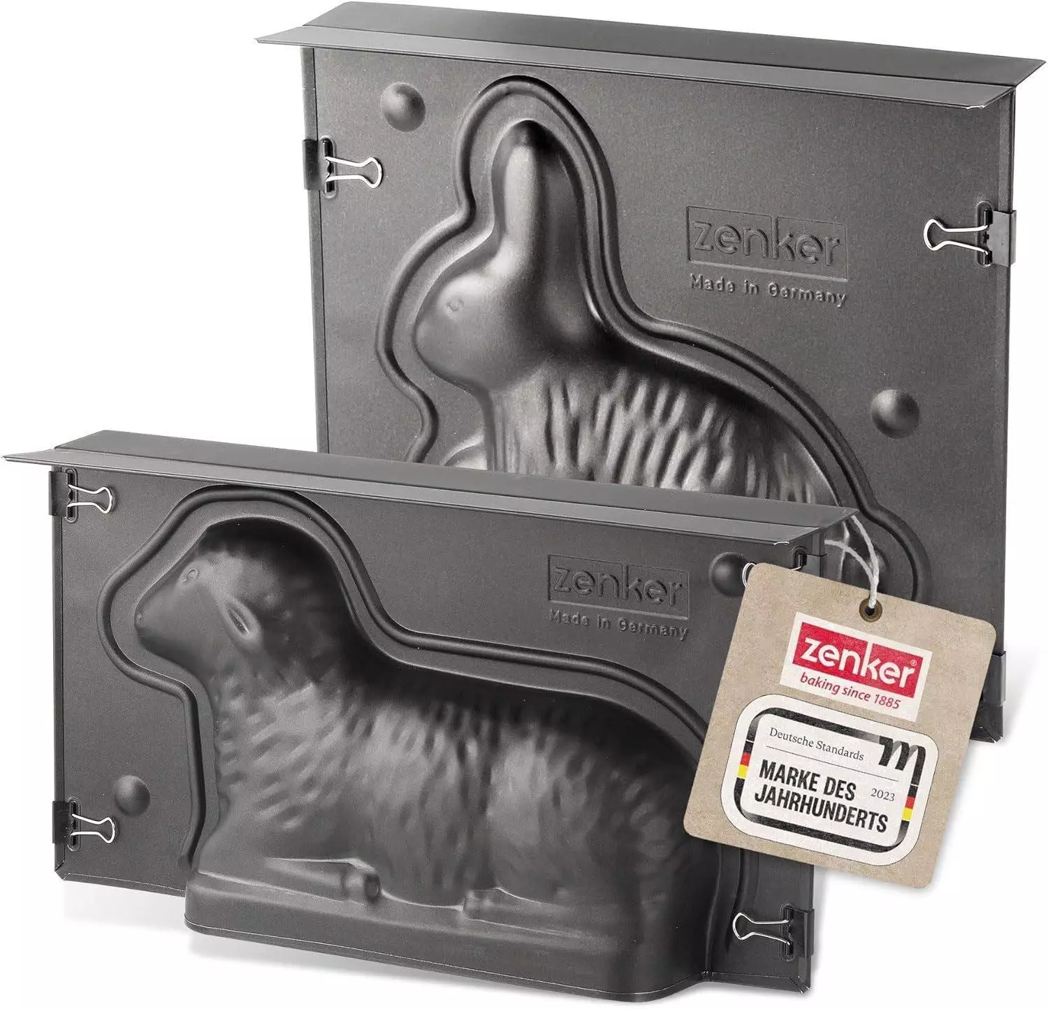 Zenker Osterbackformen-Set Hase & Lamm, antihaftbeschichtet, 900 & 600ml (IAN 56416) Motivbackform ab 32,12€