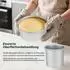 LuxusKollektion Kuchenform rund extra hoch 3er-Set Ø 15/18/23cm, eloxiertes Aluminium, abnehmbarer Boden, 10cm Höhe