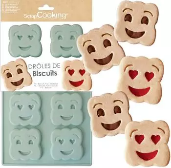 ScrapCooking Silikon-Backform "Drôles de Biscuits" (3186)