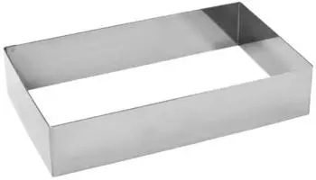 Schneider Tortenring/Backrahmen Rechteck Edelstahl 140x240x40mm (155380)