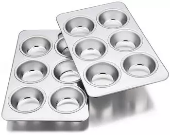 LuxusKollektion Muffinform Edelstahl 6er 29x18cm