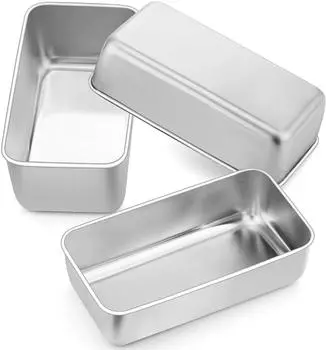 Gerster Kastenform 3er-Set Edelstahl 23x12x6cm