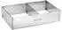 Städter Backrand Rechteck verstellbar mit Trennsteg, Edelstahl, 27,5-53×18-33cm