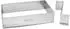 Städter Backrand Rechteck verstellbar mit Trennsteg, Edelstahl, 27,5-53×18-33cm
