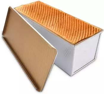 Gerster Brotbackform mit Deckel, Antihaft, Aluminium, 1000g, 34x13,5x12cm