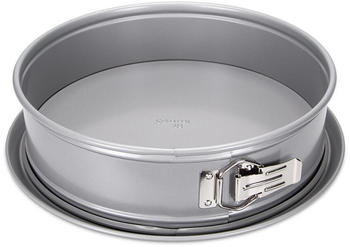 St&auml;dter Backform Springform &Oslash; 28 cm / H 7 cm Silber mit Flachboden 4.500 g