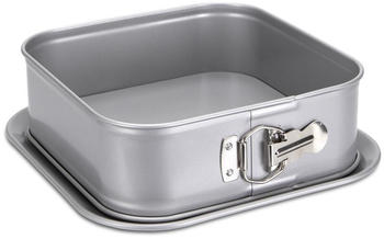 St&auml;dter Backform Springform 23 x 23 cm / H 7 cm Silber quadratisch 3.500 ml