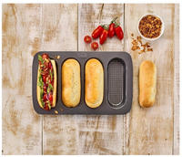 Birkmann Hot Dog Br&ouml;tchen, Laib und Seele, 4-fach, 35 x 22