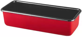 Riess K&ouml;nigskuchenform Emaille (30 x 10 cm) rot