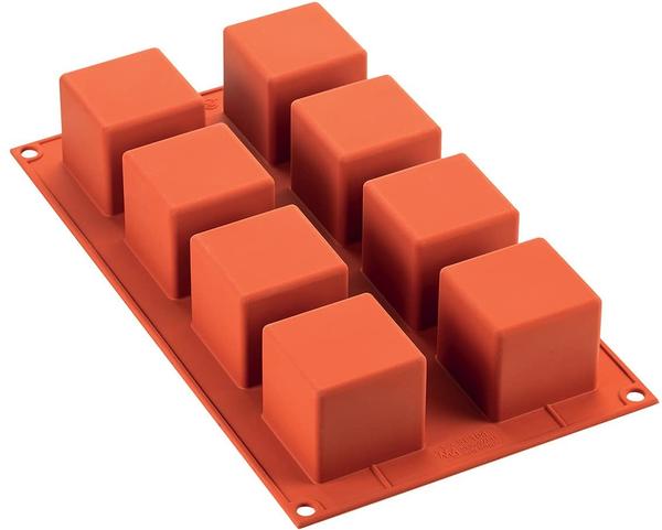 Silikomart Silicone plate with 8 cubes