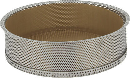 De Buyer Removable stainless steel cake mould with holes 24 cm