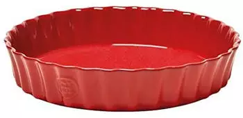 Emile Henry Ceramic tart mould &Oslash;28 cm Red