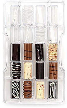 Decora 0050141 Schokoladenform CILINDRI Fantasia 20 CAV. 33 x 16 x 8 H 200 X, Polycarbonat