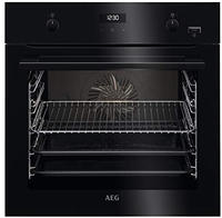 AEG BCS455020B Einbau Backofen schwarz 71 Liter SteamBake Versenkknebel