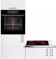 GORENJE Backofen-Set "BOS6737E13BGOT" mit 1-fach-Teleskopauszug Aqua Clean Set,