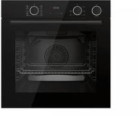 B&ouml;hme Einbaubackofen HB60F78DL Schwarz Glas mit Hei&szlig;luft AirFry sowie