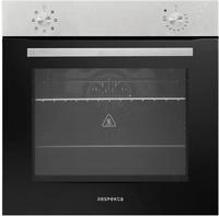 Respekta EINBAUBACKOFEN Schwarz, Edelstahl 59.4x59.5x52.1 cm, Energieeffizienzklasse: