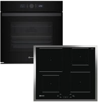 BAUKNECHT Backofen-Set "BBI4S8PM1SK" mit Teilauszug FlexiClean - zwei m&uuml;helose