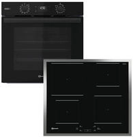 BAUKNECHT Backofen-Set "BBA2S85HU1K" mit 1-fach-Teleskopauszug Hydrolyse Set, 2...