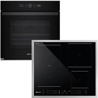 BAUKNECHT Backofen-Set "BBI4S8PM1SK" mit Teilauszug Set, 2 Stk. tlg. AirFry-Funktion