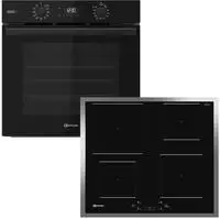BAUKNECHT Backofen-Set "BBA2S85PU1K" mit 1-fach-Teleskopauszug