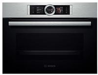 BOSCH Backofen Einbau-Backofen aus Edelstahl mit Dampfgarer CSG656RS1