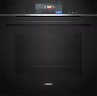 SIEMENS Dampfbackofen iQ700 "HS758G3B1" mit Teleskopauszug nachr&uuml;stbar mit ecoClean